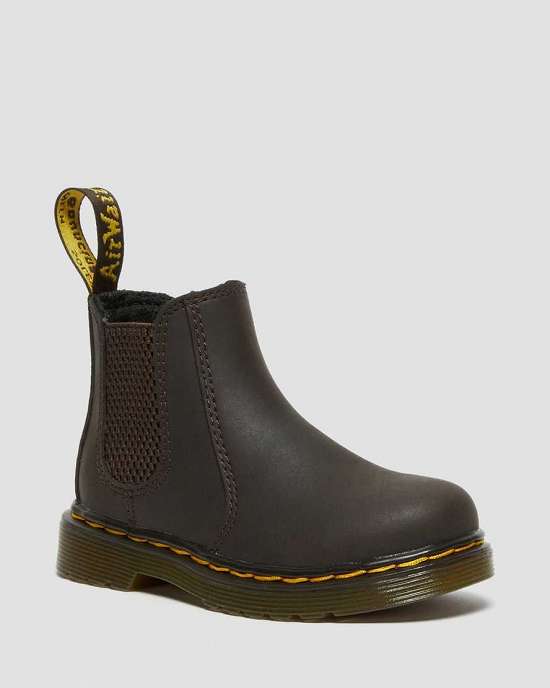 Botas Chelsea Dr. Martens 2976 Wildhorse Niña Marrom MX-20367